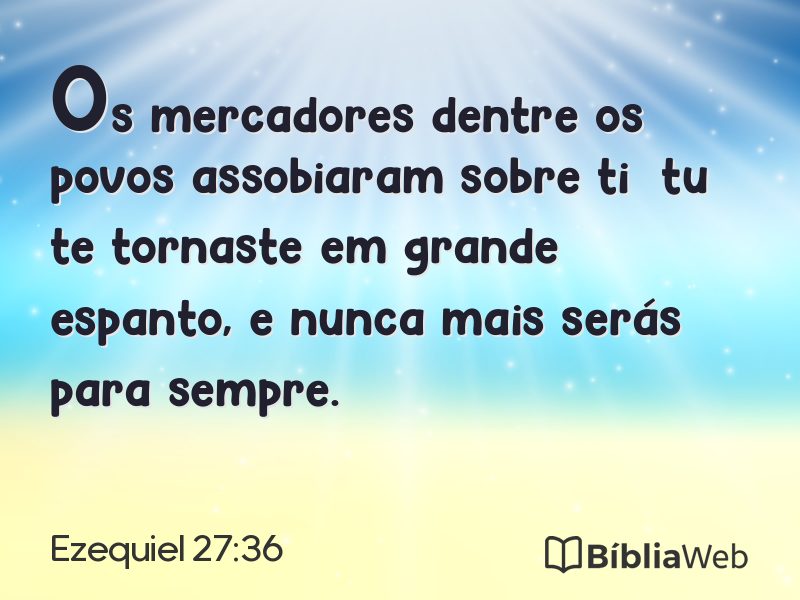 Ezequiel 27:36 em imagem para compartilhar