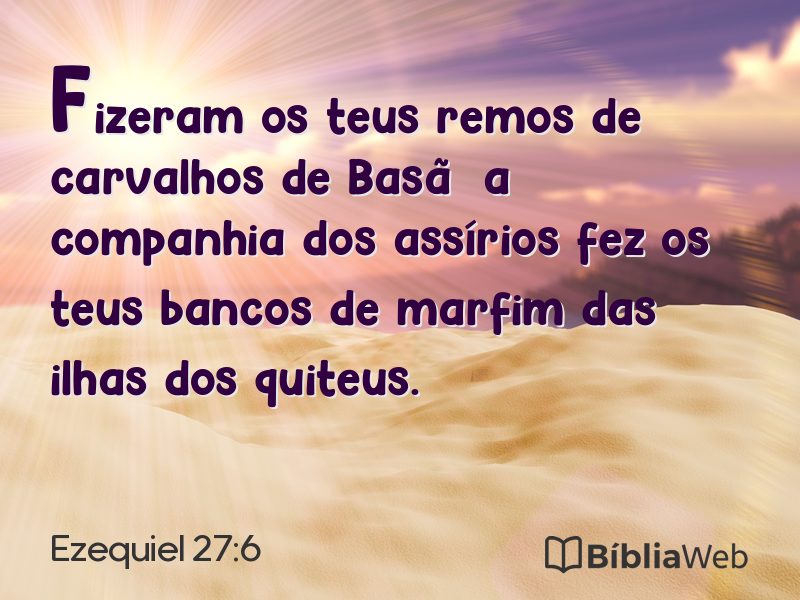 Ezequiel 27:6 em imagem para compartilhar