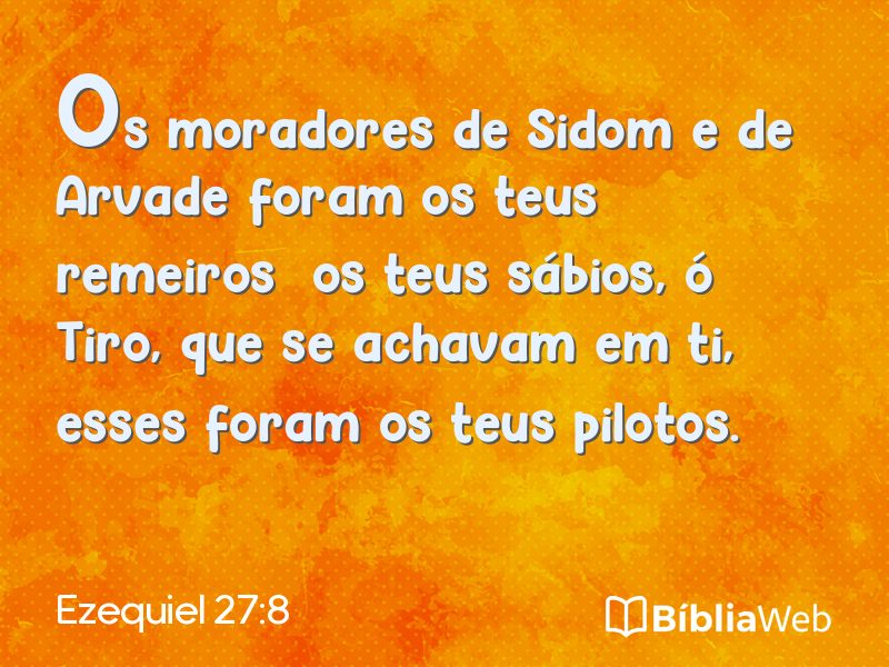 Ezequiel 27:8 em imagem para compartilhar