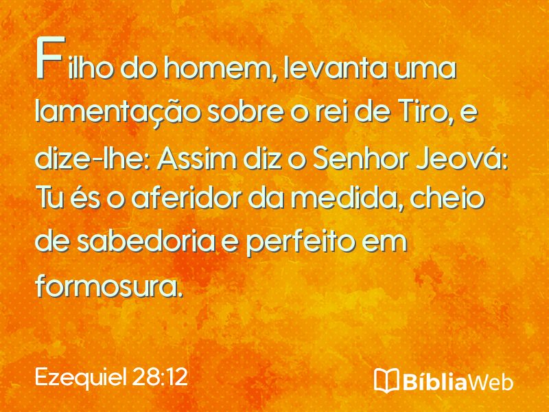 Ezequiel 28:12 em imagem para compartilhar