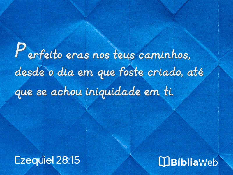 Ezequiel 28:15 em imagem para compartilhar