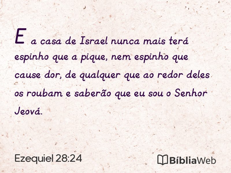 Ezequiel 28:24 em imagem para compartilhar
