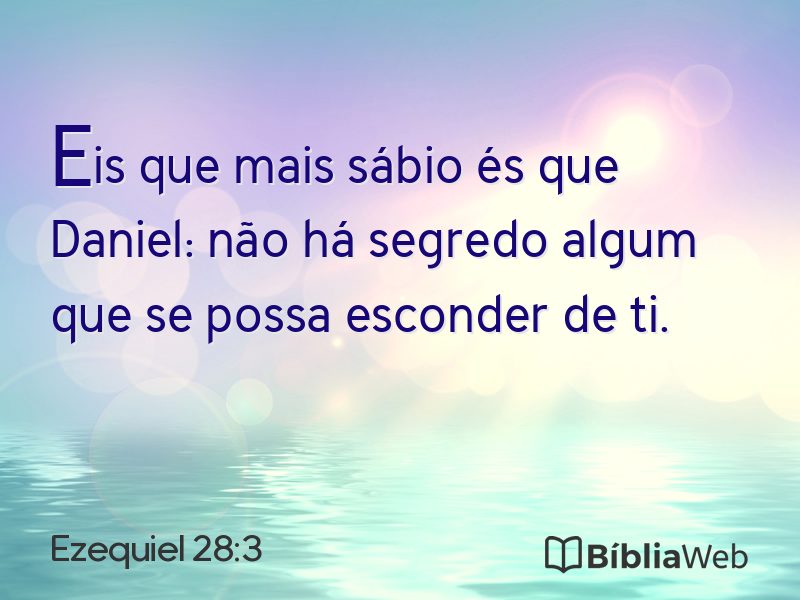 Ezequiel 28:3 em imagem para compartilhar
