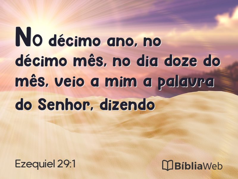 Ezequiel 29:1 em imagem para compartilhar
