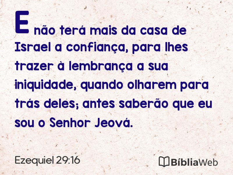 Ezequiel 29:16 em imagem para compartilhar