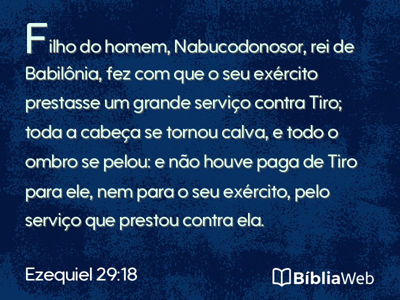 Ezequiel 29:18 em imagem para compartilhar