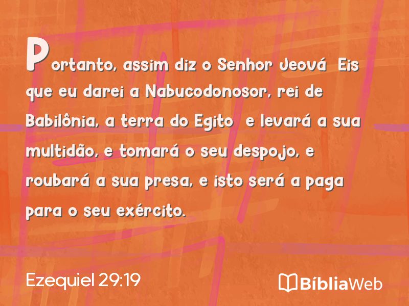 Ezequiel 29:19 em imagem para compartilhar