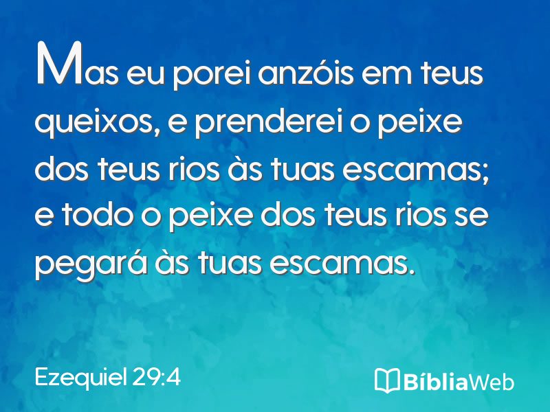 Ezequiel 29:4 em imagem para compartilhar