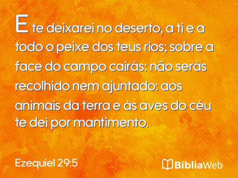 Ezequiel 29:5 em imagem para compartilhar