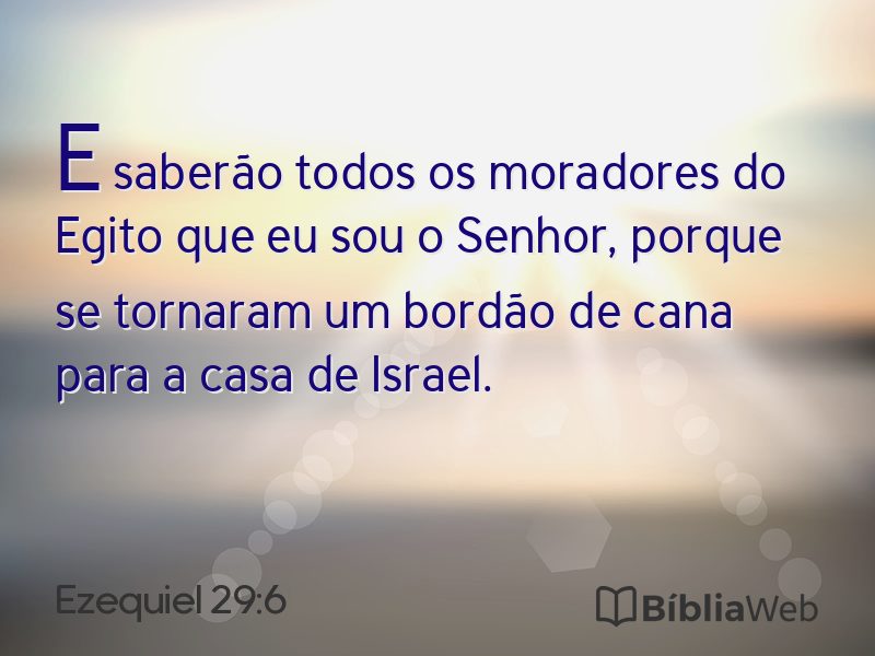 Ezequiel 29:6 em imagem para compartilhar