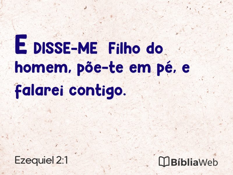 Ezequiel 2:1 em imagem para compartilhar