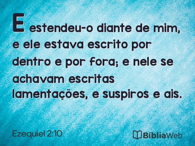 Ezequiel 2:10 em imagem para compartilhar