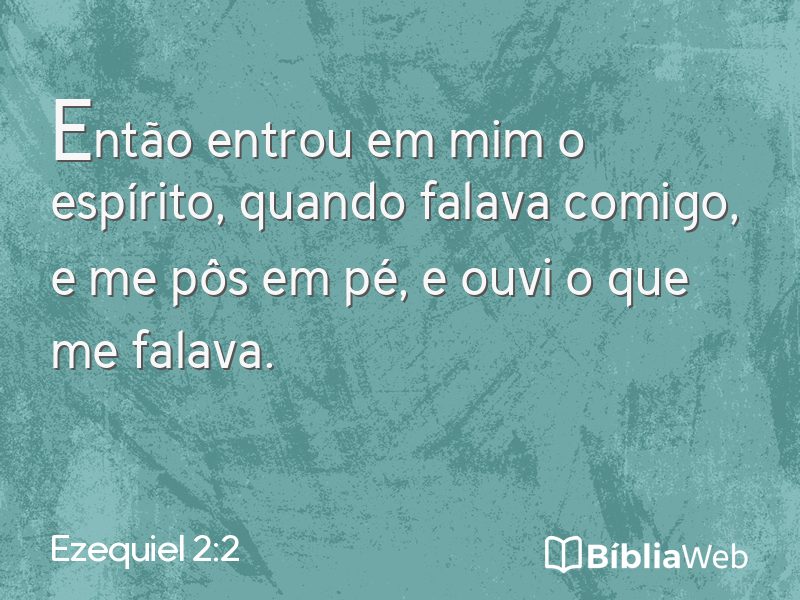 Ezequiel 2:2 em imagem para compartilhar