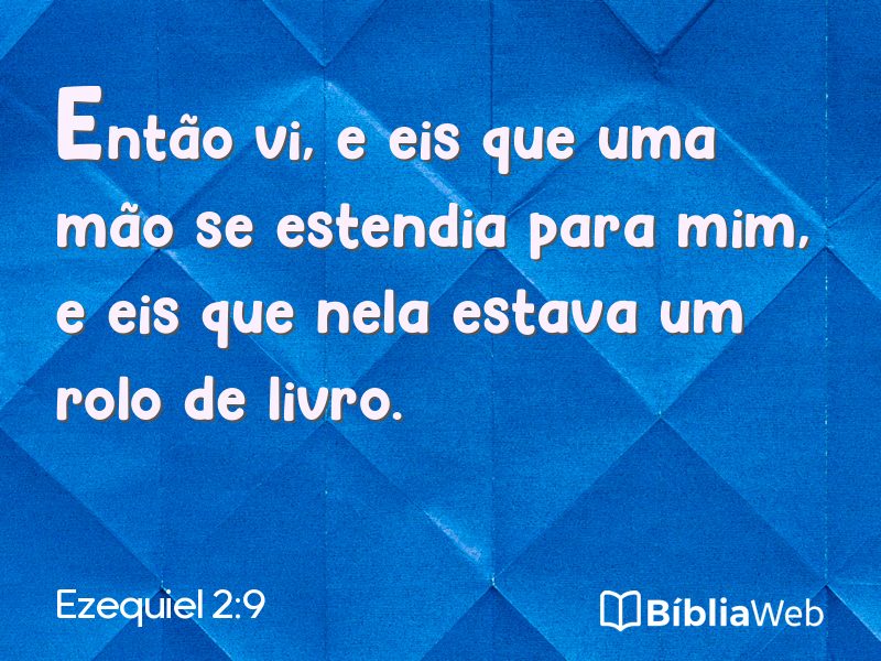 Ezequiel 2:9 em imagem para compartilhar