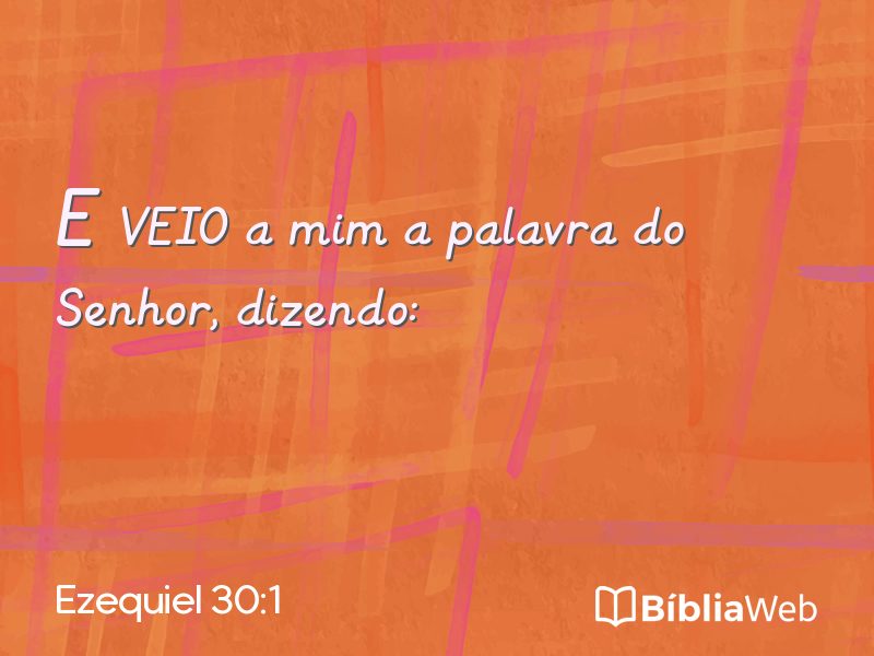 Ezequiel 30:1 em imagem para compartilhar