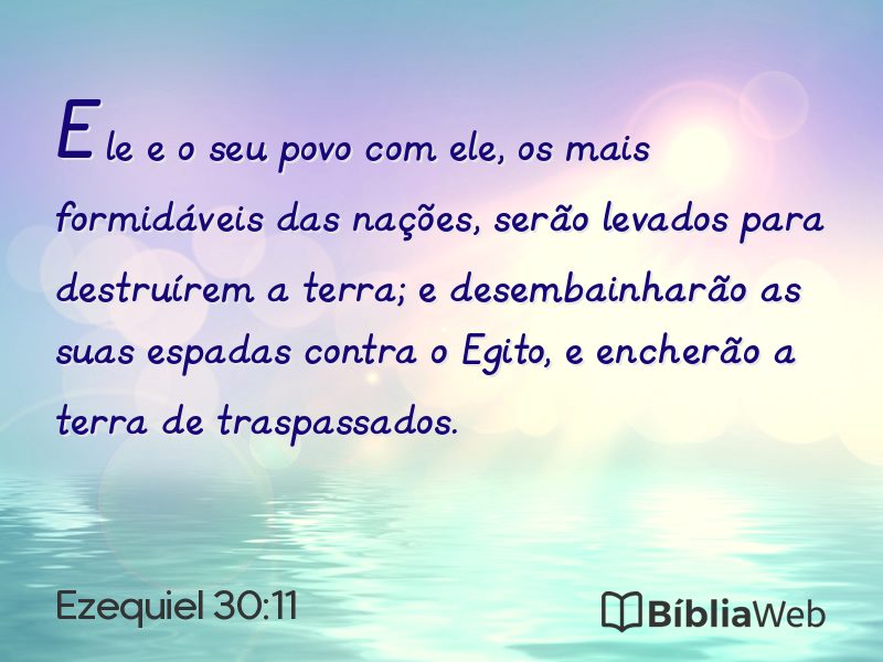 Ezequiel 30:11 em imagem para compartilhar