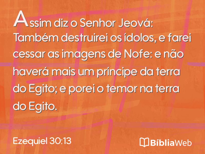 Ezequiel 30:13 em imagem para compartilhar
