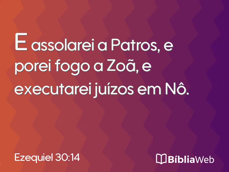 Ezequiel 30:14 em imagem para compartilhar