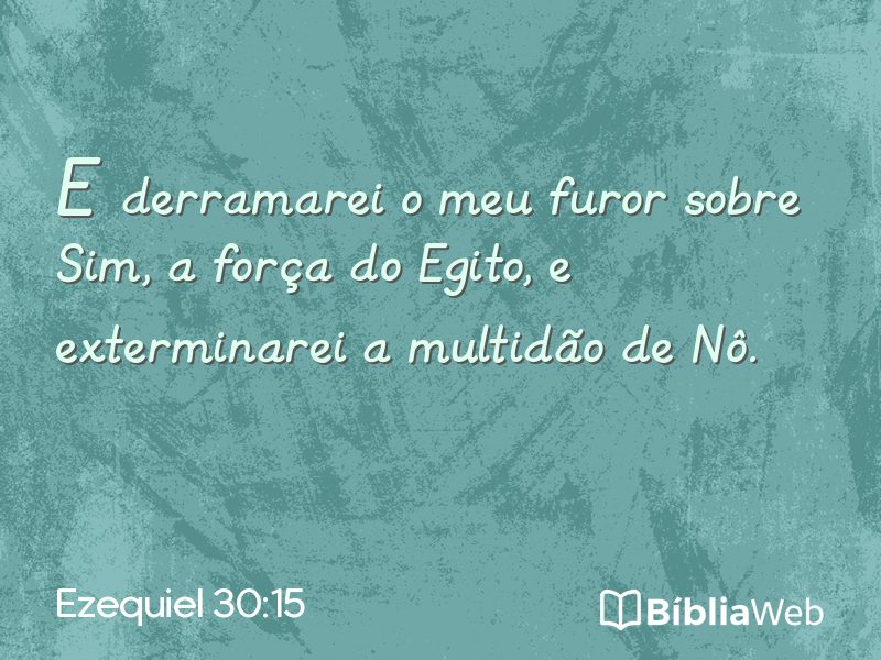 Ezequiel 30:15 em imagem para compartilhar