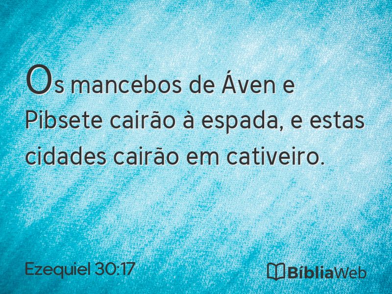 Ezequiel 30:17 em imagem para compartilhar