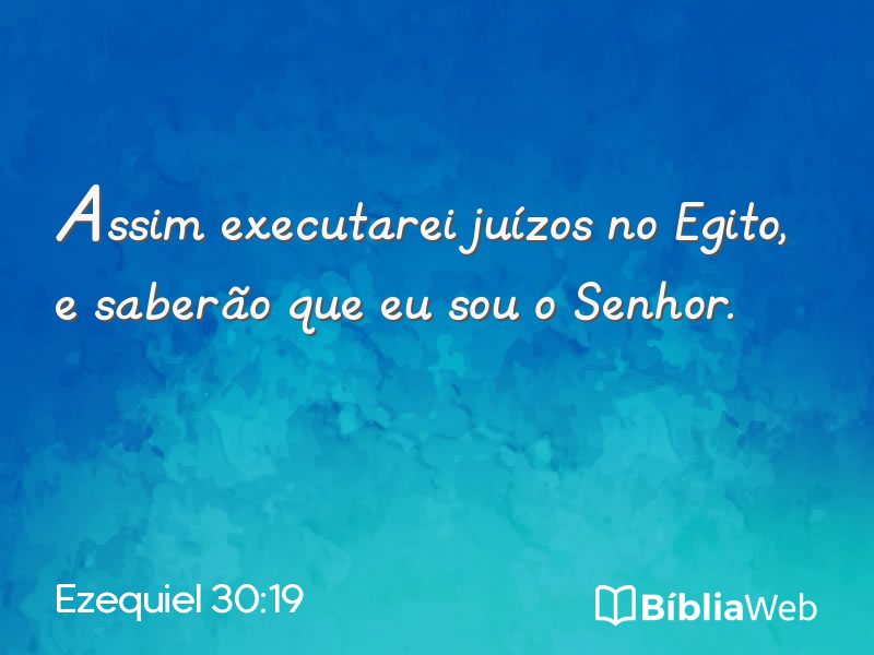 Ezequiel 30:19 em imagem para compartilhar
