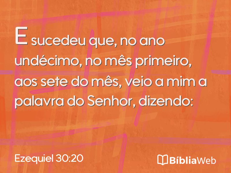 Ezequiel 30:20 em imagem para compartilhar