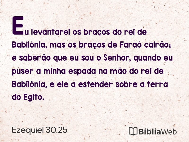 Ezequiel 30:25 em imagem para compartilhar