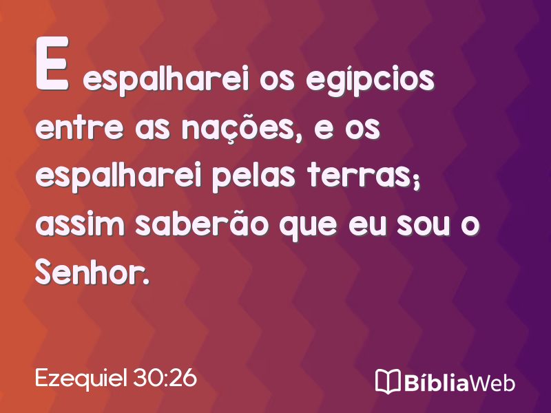 Ezequiel 30:26 em imagem para compartilhar