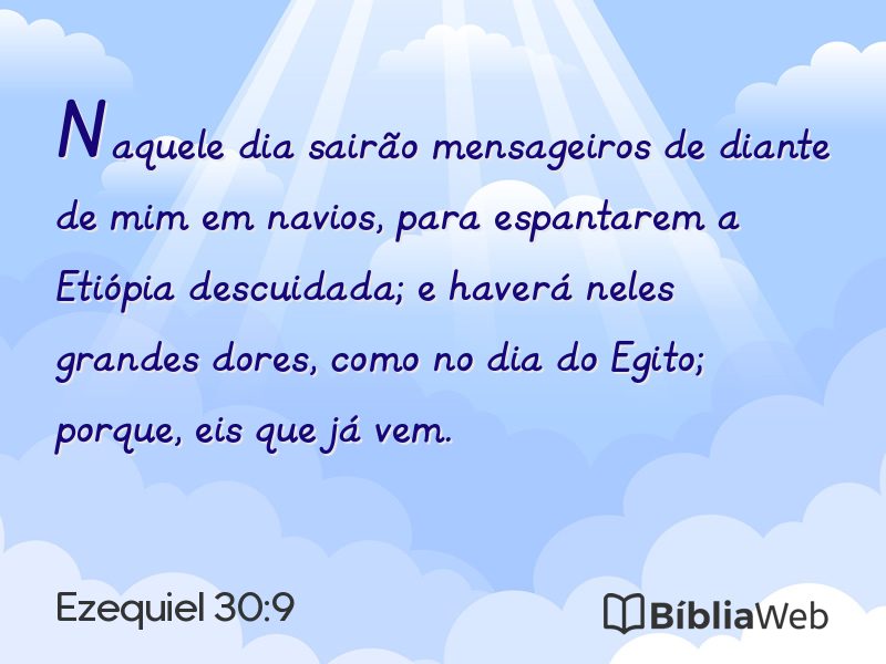 Ezequiel 30:9 em imagem para compartilhar