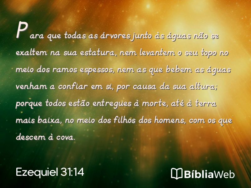 Ezequiel 31:14 em imagem para compartilhar