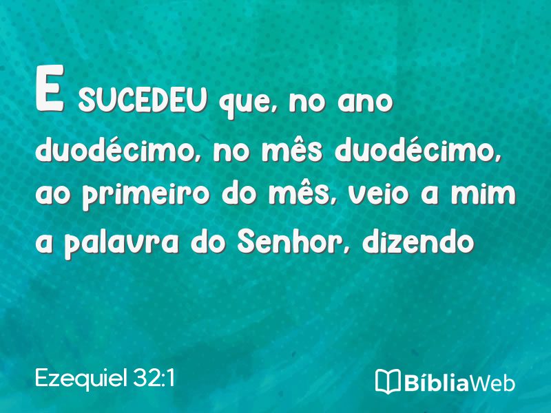 Ezequiel 32:1 em imagem para compartilhar