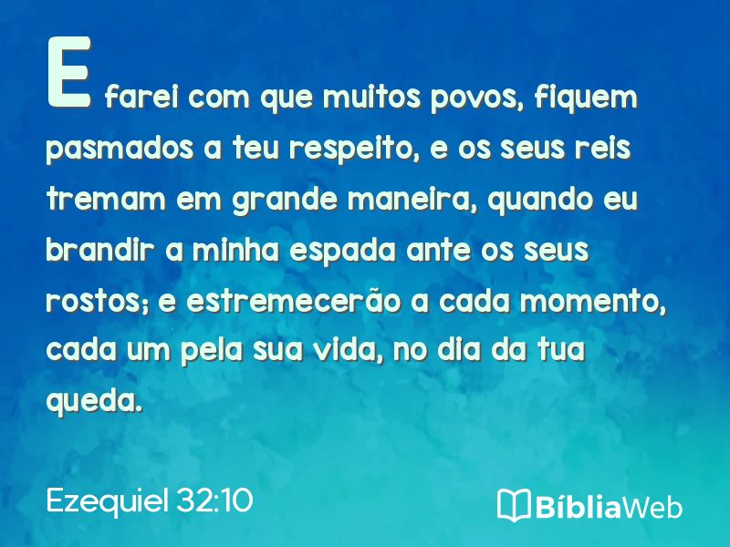 Ezequiel 32:10 em imagem para compartilhar