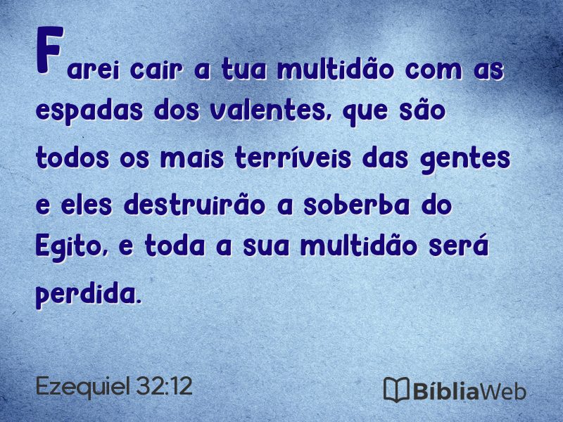 Ezequiel 32:12 em imagem para compartilhar