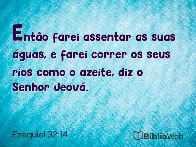 Ezequiel 32:14 em imagem para compartilhar