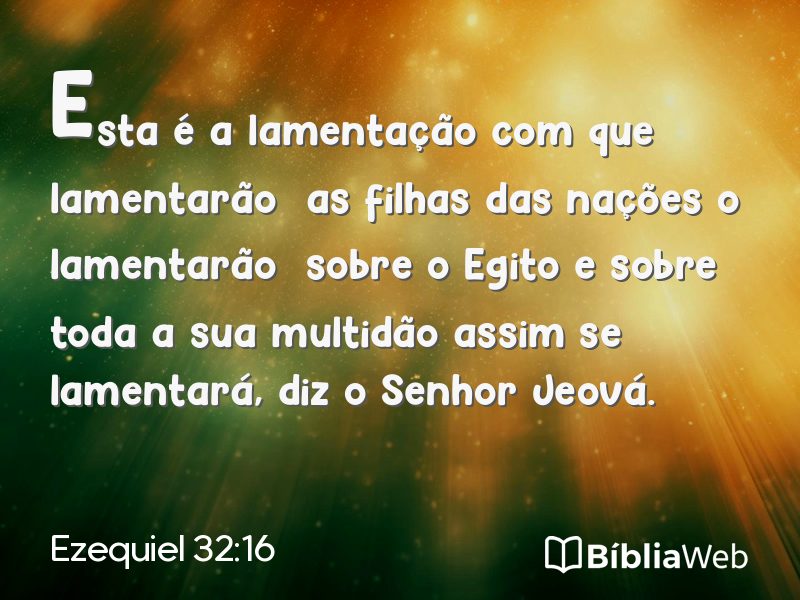 Ezequiel 32:16 em imagem para compartilhar