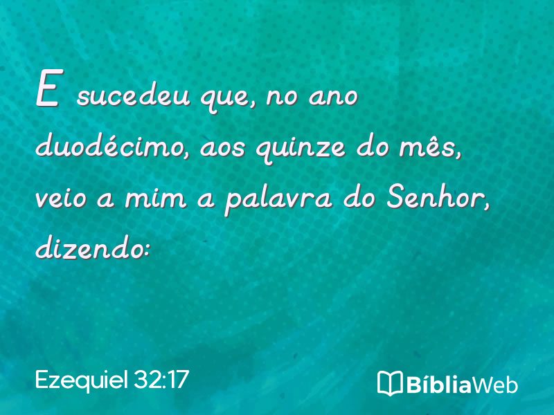 Ezequiel 32:17 em imagem para compartilhar