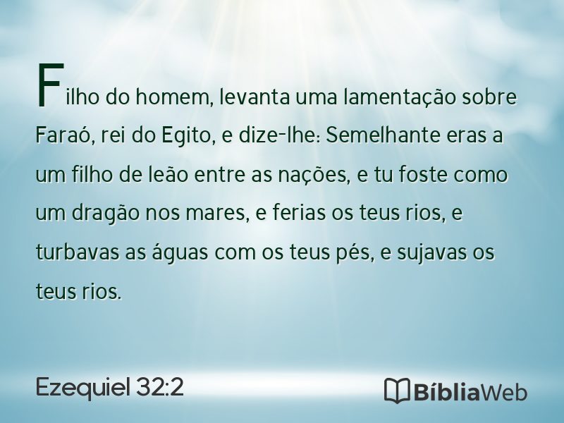 Ezequiel 32:2 em imagem para compartilhar