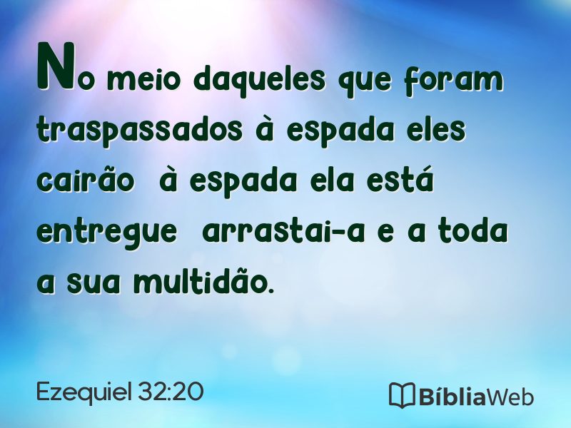 Ezequiel 32:20 em imagem para compartilhar