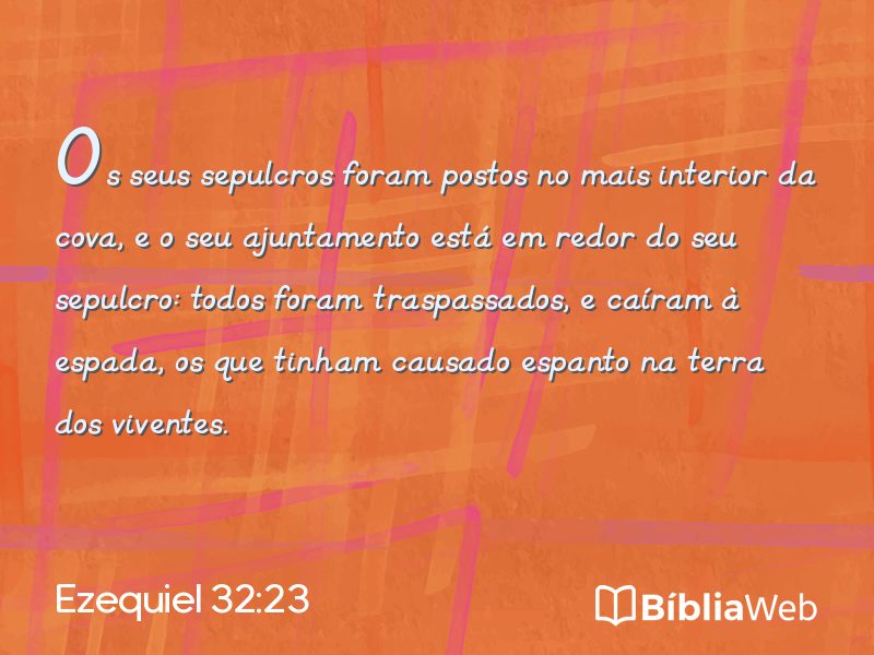 Ezequiel 32:23 em imagem para compartilhar