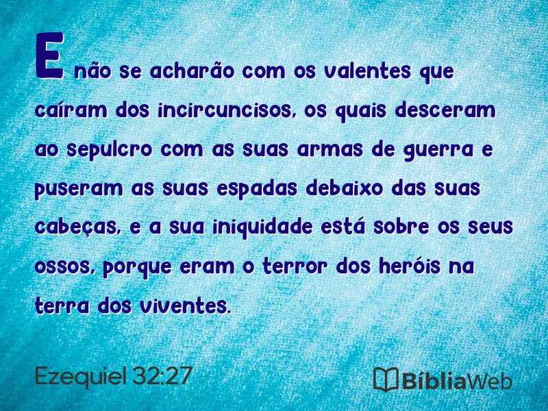 Ezequiel 32:27 em imagem para compartilhar