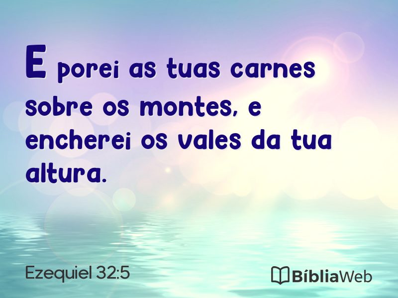 Ezequiel 32:5 em imagem para compartilhar