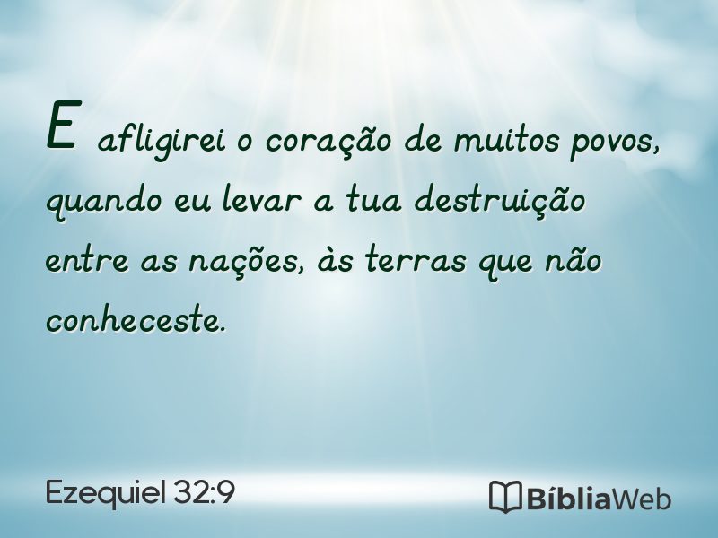 Ezequiel 32:9 em imagem para compartilhar