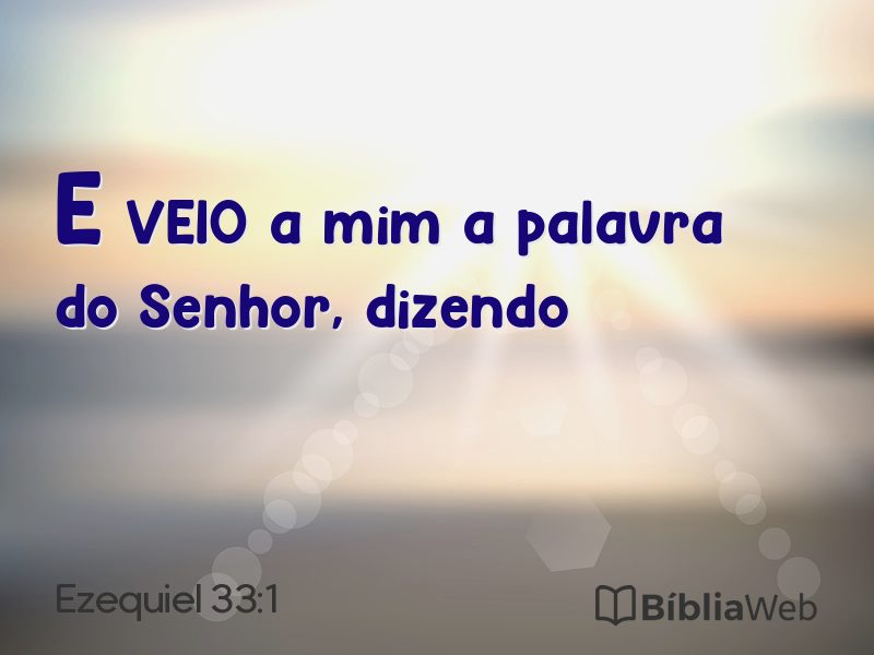 Ezequiel 33:1 em imagem para compartilhar