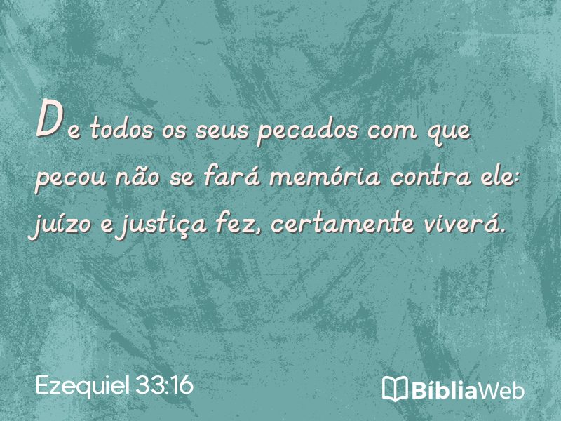 Ezequiel 33:16 em imagem para compartilhar