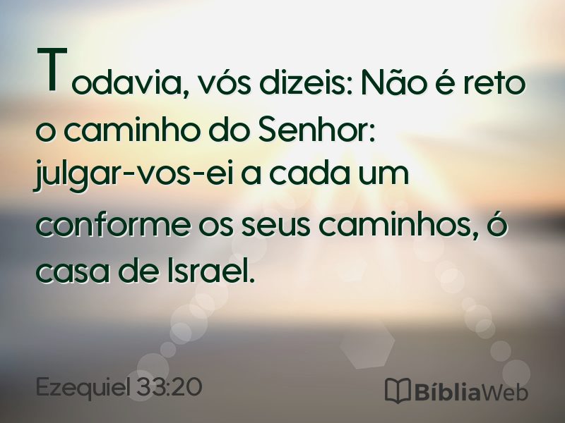 Ezequiel 33:20 em imagem para compartilhar
