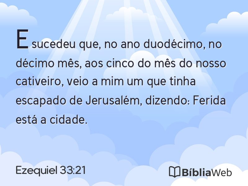 Ezequiel 33:21 em imagem para compartilhar
