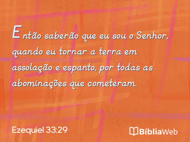 Ezequiel 33:29 em imagem para compartilhar