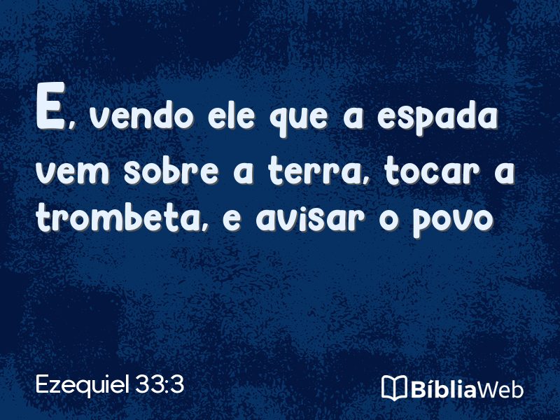 Ezequiel 33:3 em imagem para compartilhar