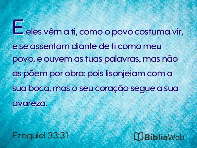 Ezequiel 33:31 em imagem para compartilhar