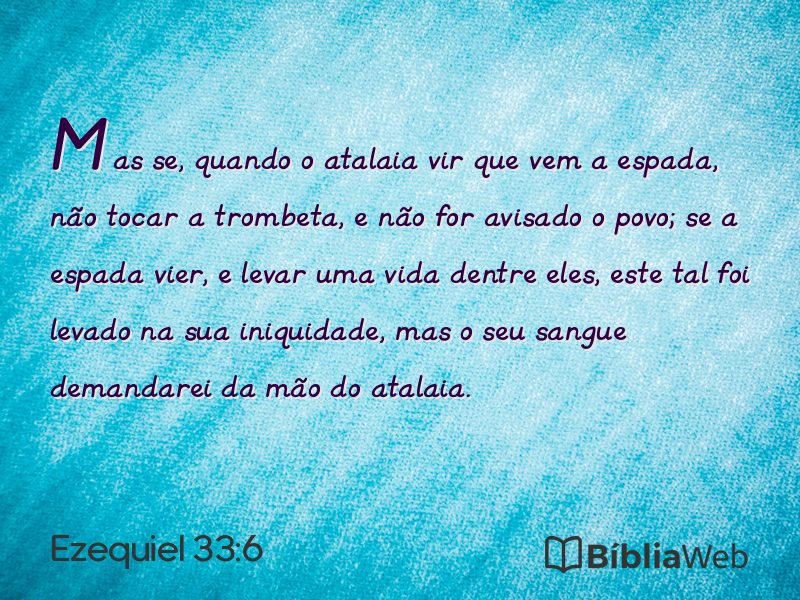 Ezequiel 33:6 em imagem para compartilhar